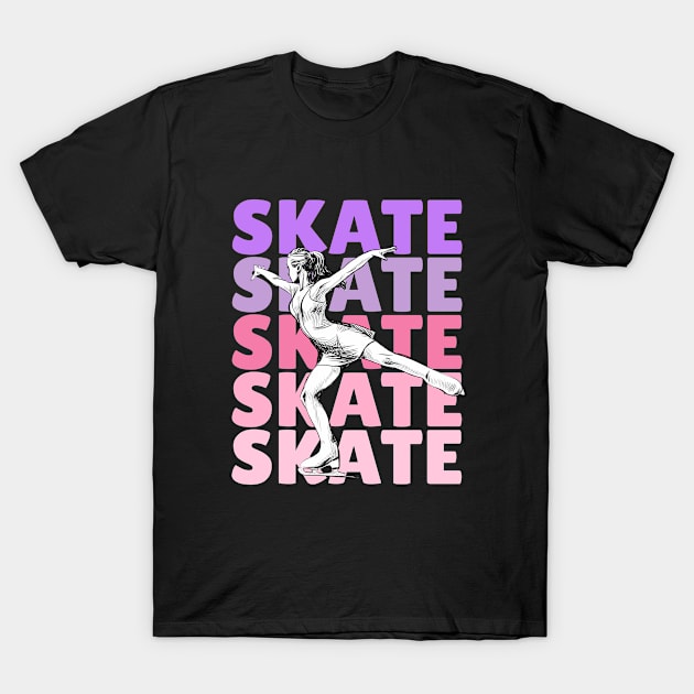 Figure Skating - Skate T-Shirt by Kudostees